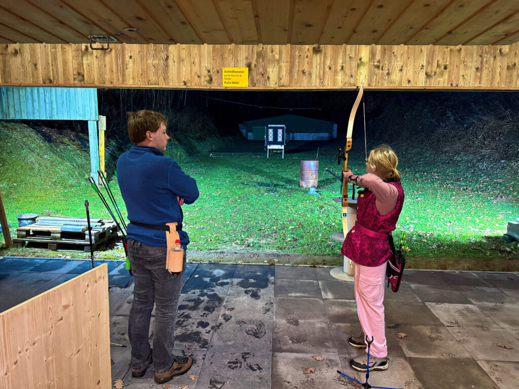 Bogenschießen im Freien